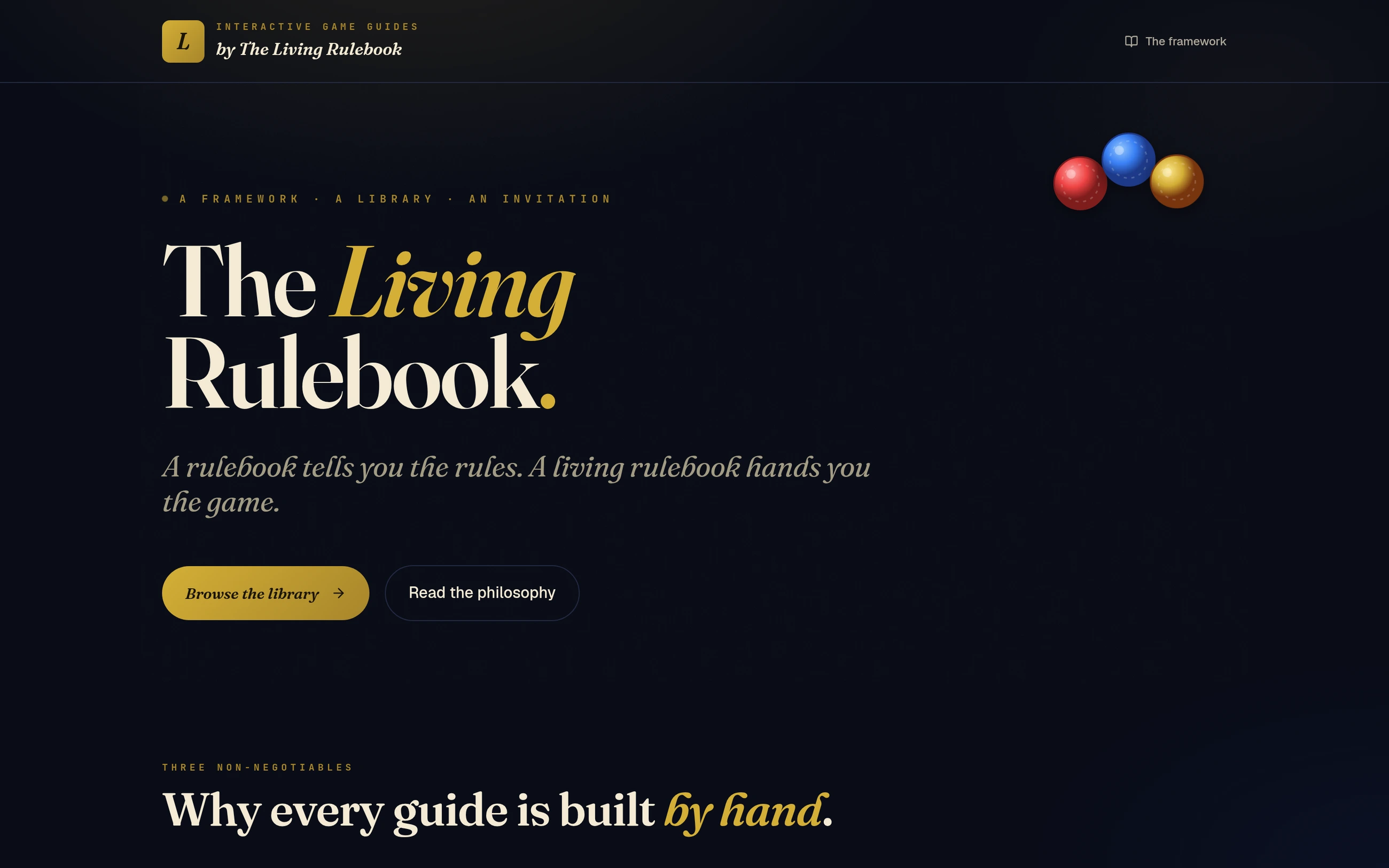 The Living Rulebook